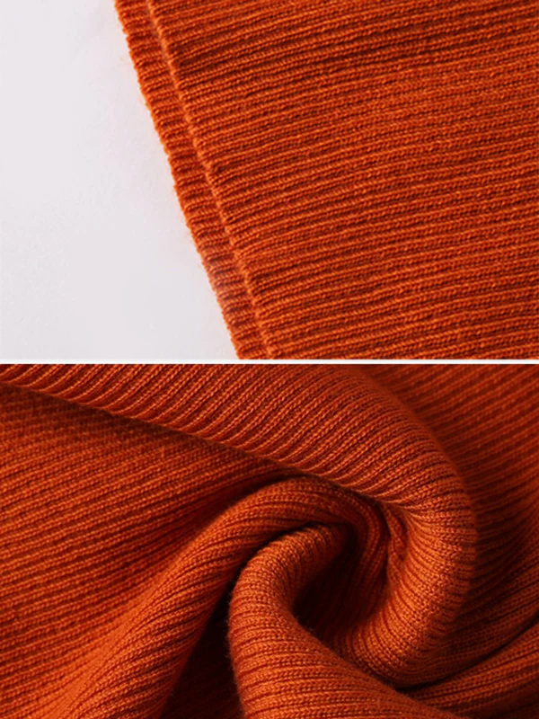 10 Colors Simple Knitting Solid Color High-Neck Pullover - Image 20
