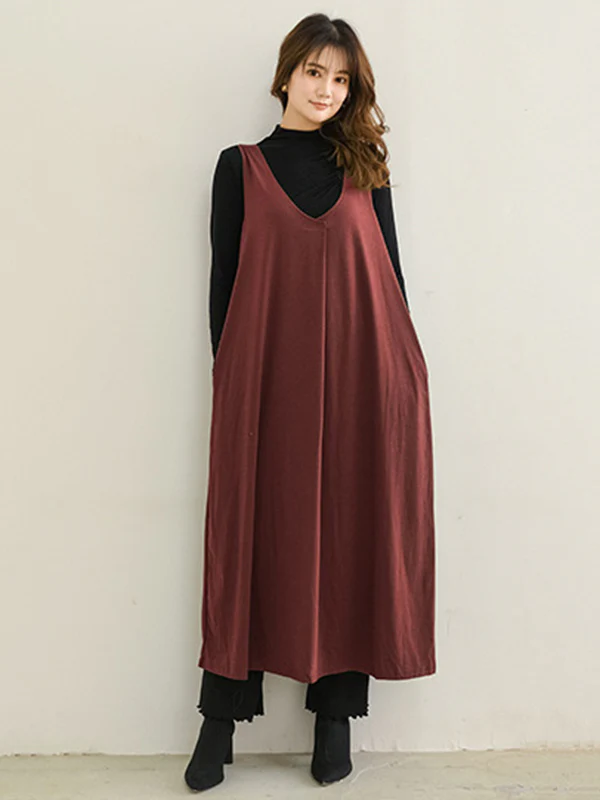 10 Colors Simple Solid Color Long Sleeves High-Neck T-Shirt Top - Image 33