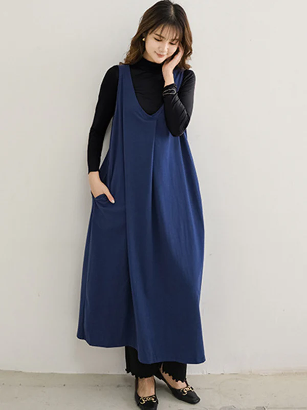 10 Colors Simple Solid Color Long Sleeves High-Neck T-Shirt Top - Image 34