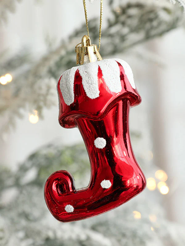 2 Pcs New Snowman House Ice Cream Christmas Xmas Tree Decorations Pendant - Image 12