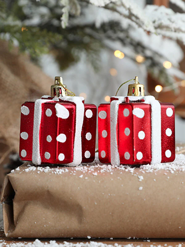 2 Pcs New Snowman House Ice Cream Christmas Xmas Tree Decorations Pendant - Image 5