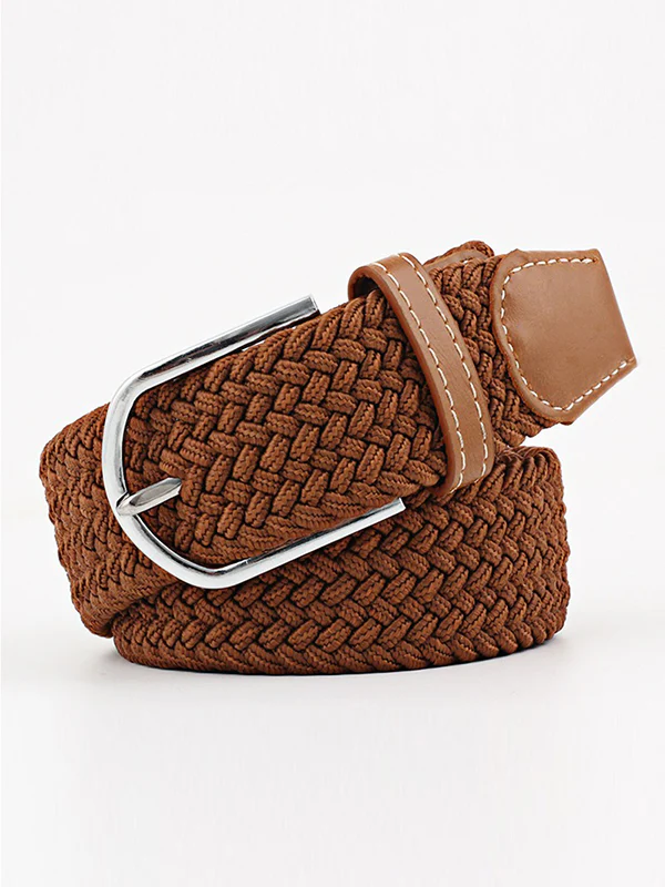 20 Colors Simple Contrast Color Weave Belt - Image 10