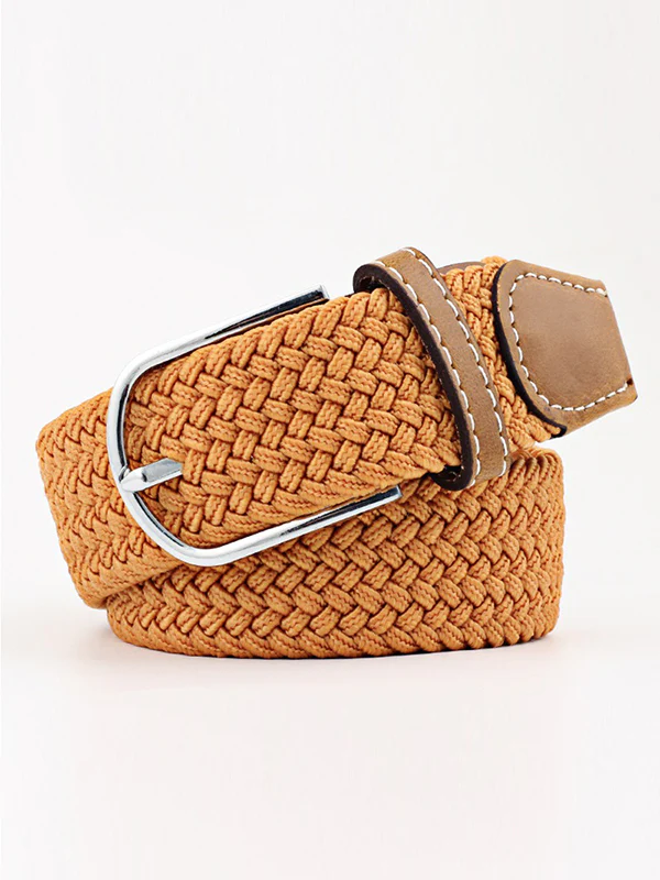 20 Colors Simple Contrast Color Weave Belt - Image 4