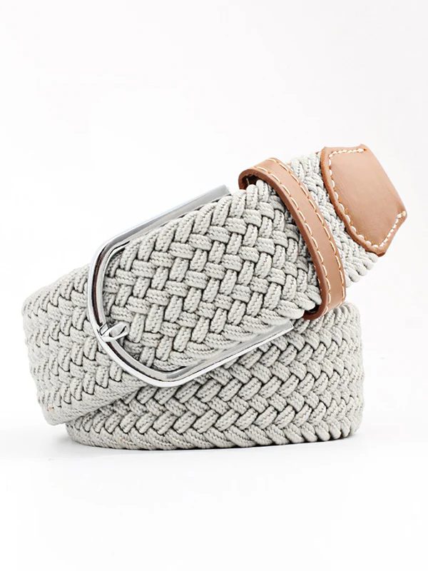 20 Colors Simple Contrast Color Weave Belt - Image 8