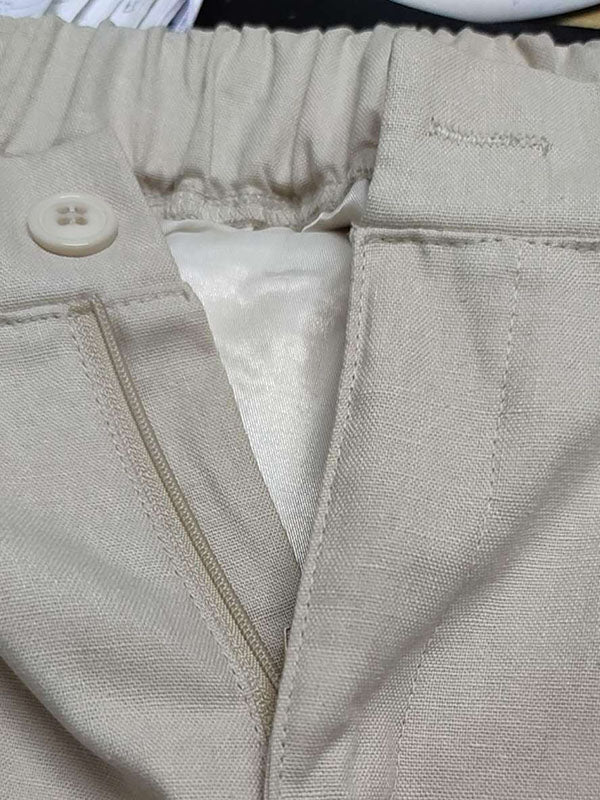 5 Colors Line Loose Casual Plus Size Wide-Leg Pants - Image 6