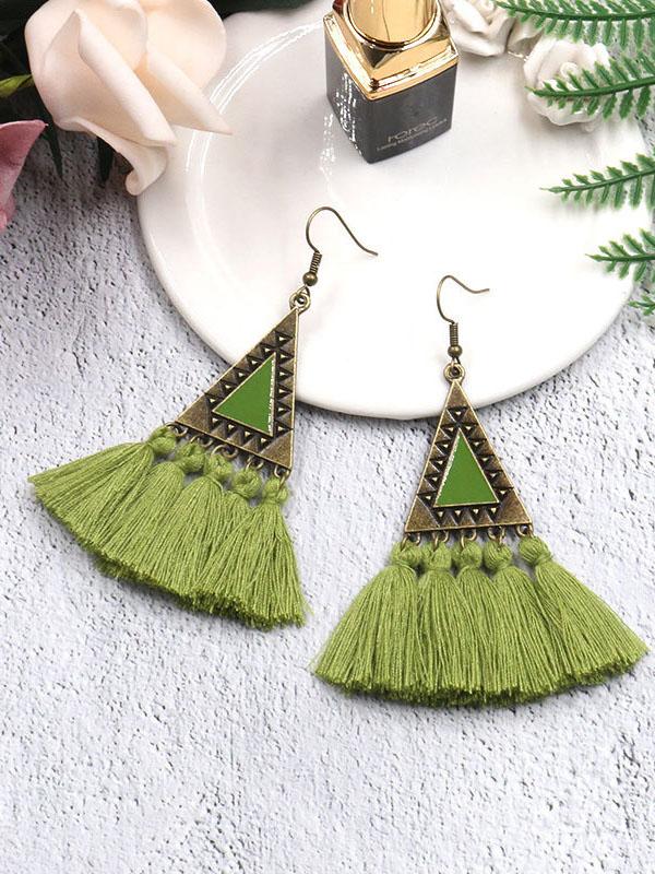 5 Colors Tassels Earrings Accessories - Image 2