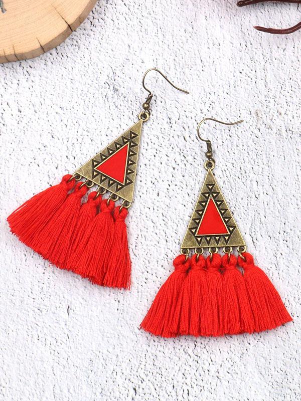 5 Colors Tassels Earrings Accessories - Image 3