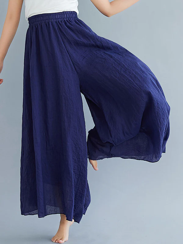 8 Colors Linen Super Loose Wide-Leg Casual Pants - Image 4