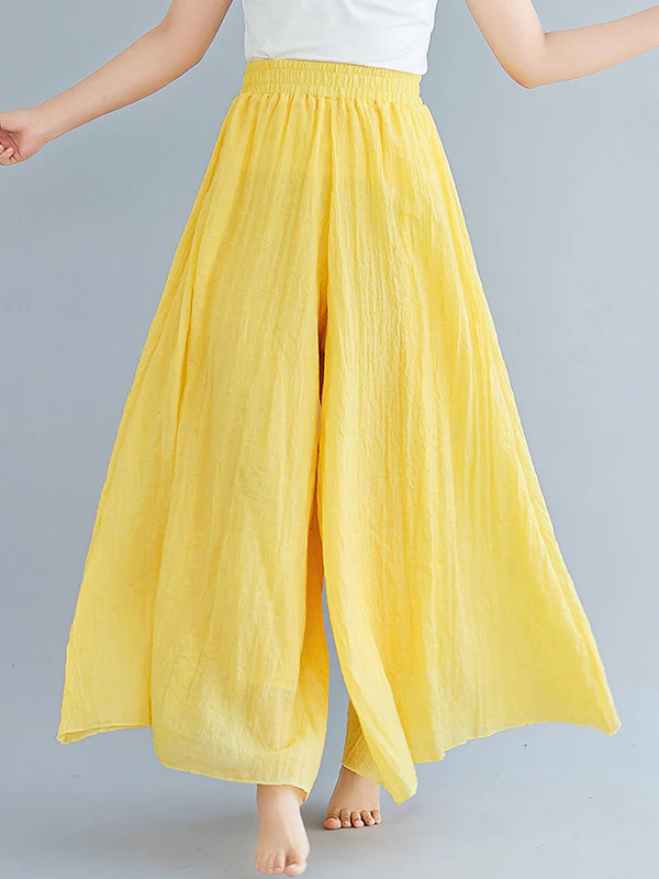 8 Colors Linen Super Loose Wide-Leg Casual Pants - Image 6