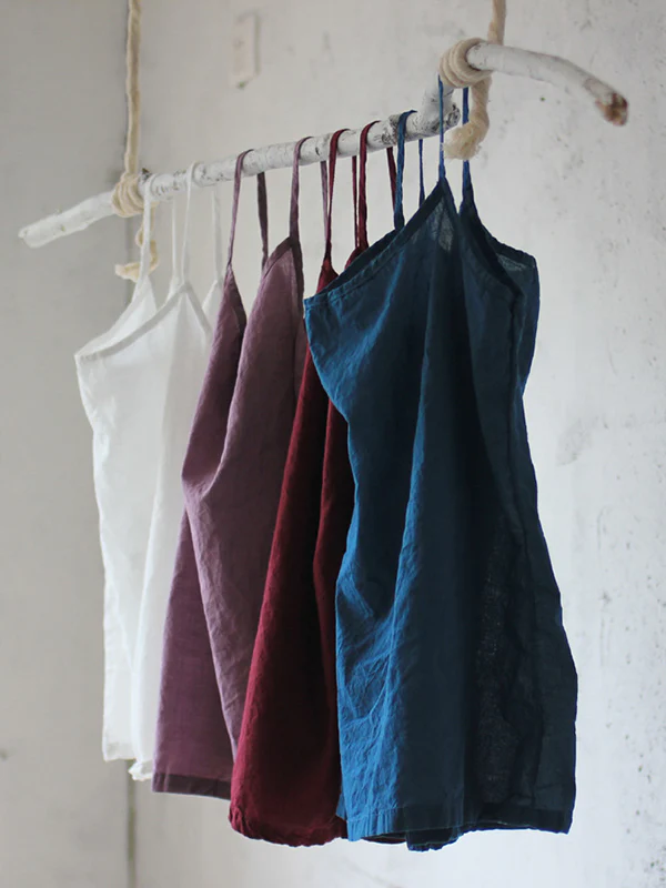 9 Colors Simple Solid Color Sleeveless Vest Top - Image 2