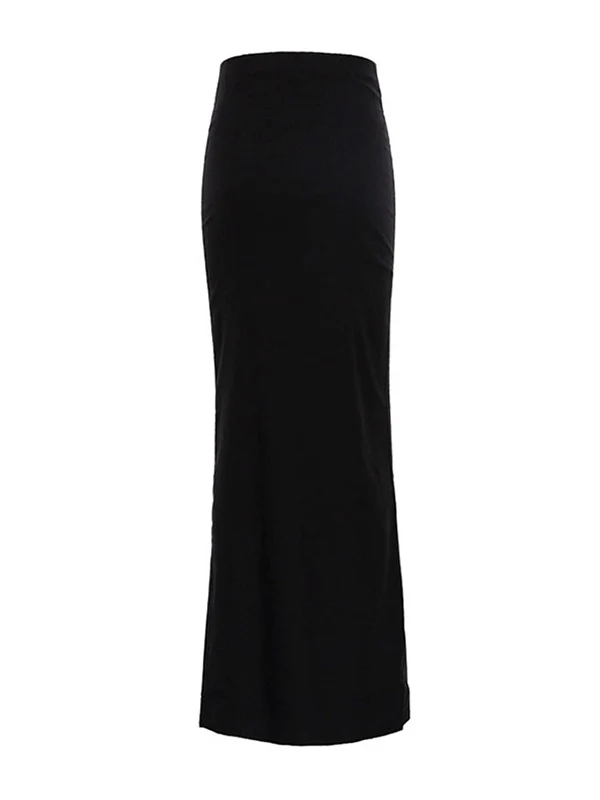 A-Line Bodycon Solid Color Skirts Bottoms - Image 4