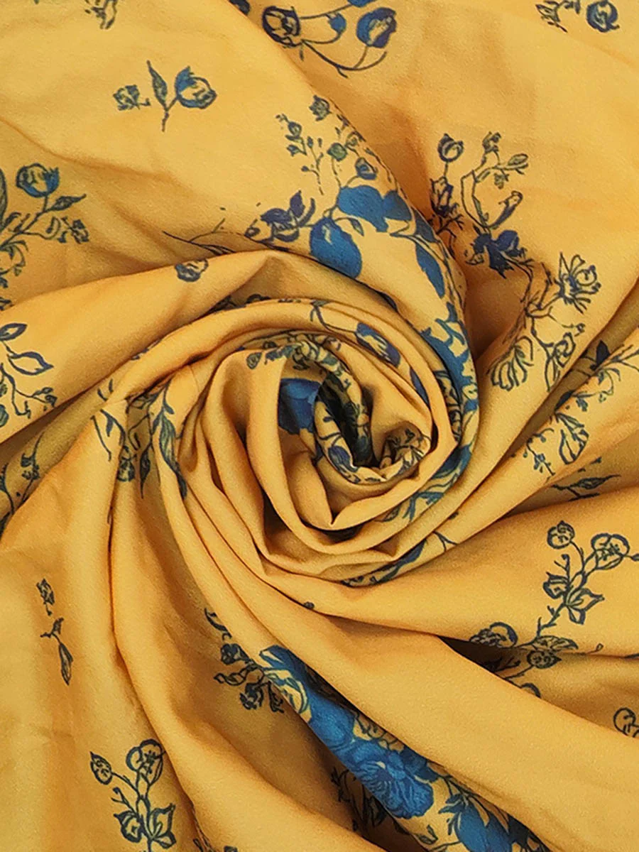 A-Line Elasticated Waist Belted Buttoned Contrast Color Flower Print Pleated Split-Joint Lapel Maxi Dresses Shirt Dress - Image 9