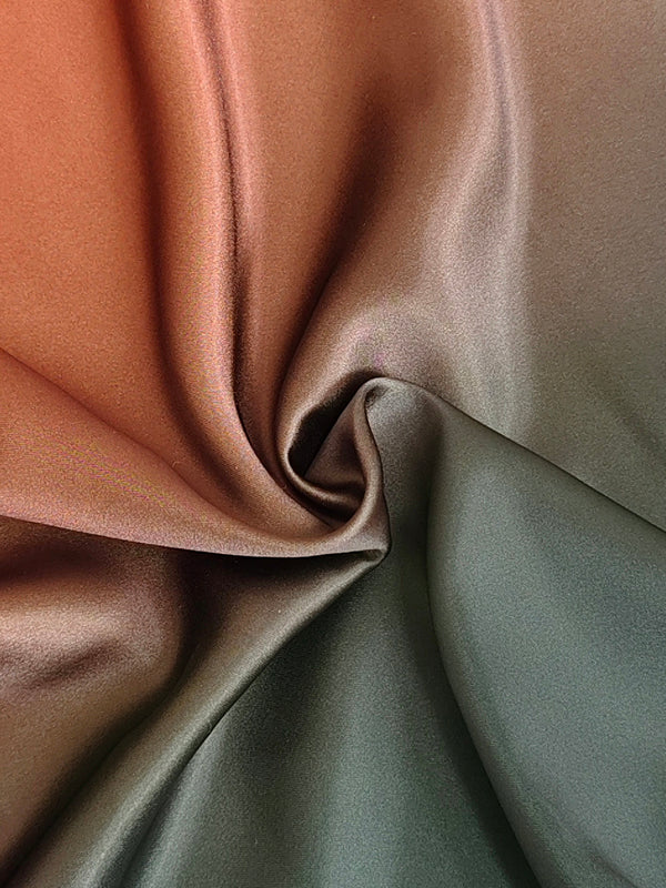 A-Line Long Sleeves Elasticity Gradient Pockets Round-Neck Maxi Dresses - Image 7