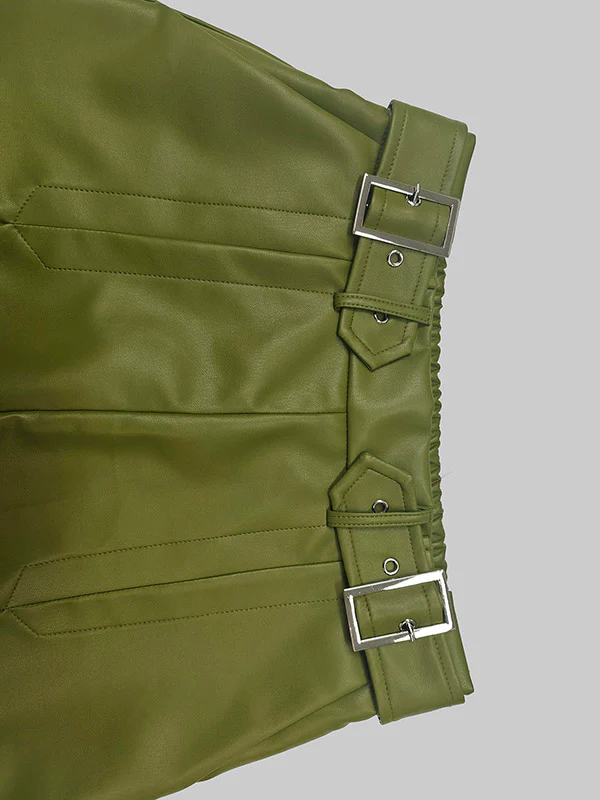 A-Line Loose Belted Solid Color Skirts Bottoms - Image 11
