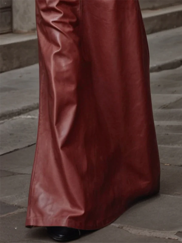 A-Line Loose Belted Solid Color Skirts Bottoms - Image 5