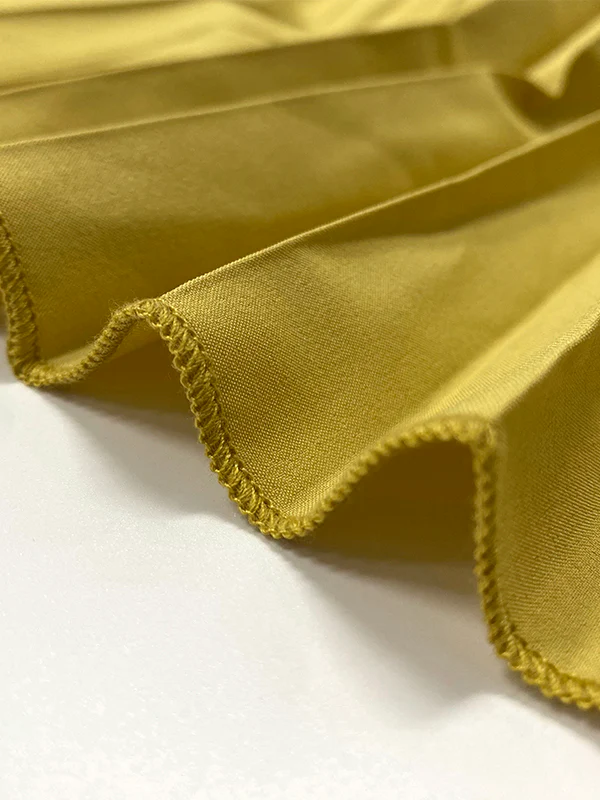 A-Line Loose Pleated Solid Color Split-Joint Tiered Round-Neck Evening Dresses Maxi Dresses - Image 6