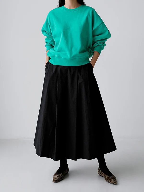 A-Line Loose Solid Color Skirts Bottoms - Image 6