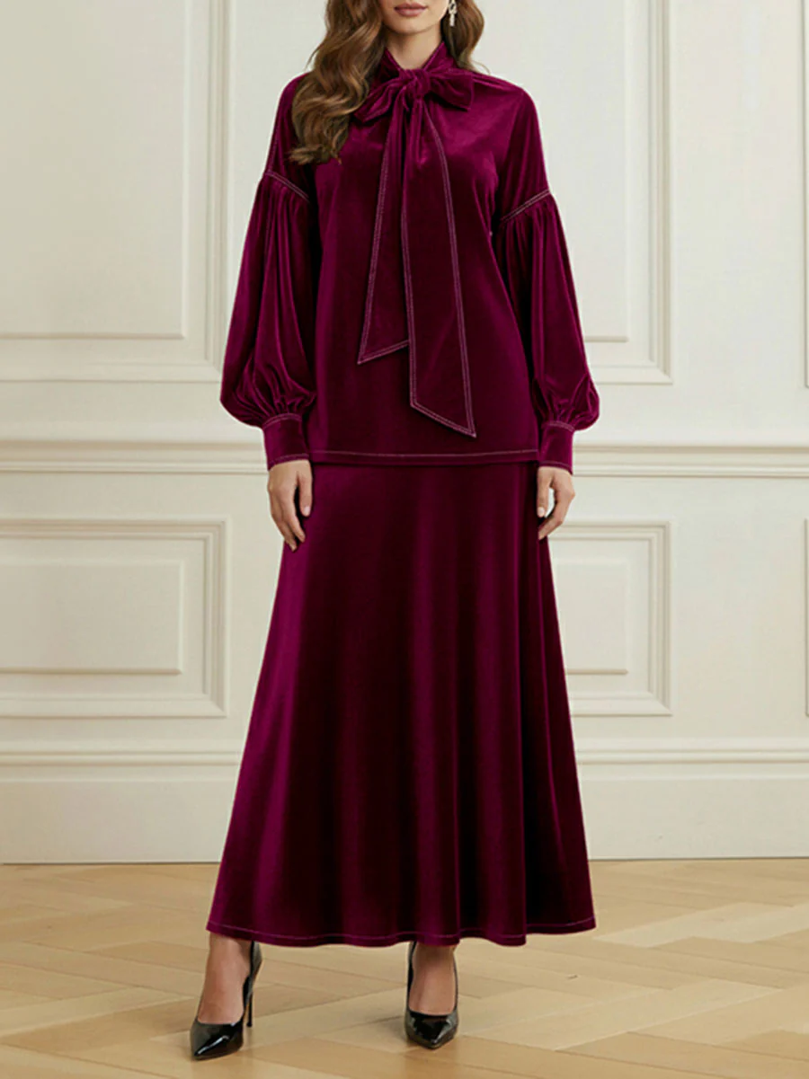 A-Line Loose Solid Color Skirts Bottoms - Image 3