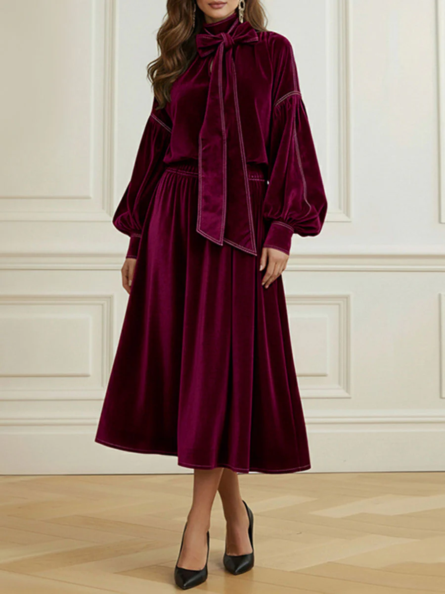 A-Line Loose Solid Color Skirts Bottoms - Image 5