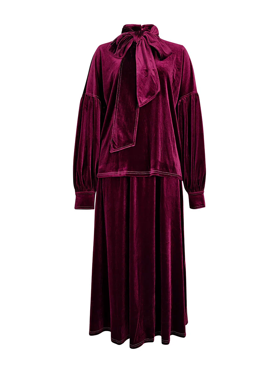 A-Line Loose Solid Color Skirts Bottoms - Image 9
