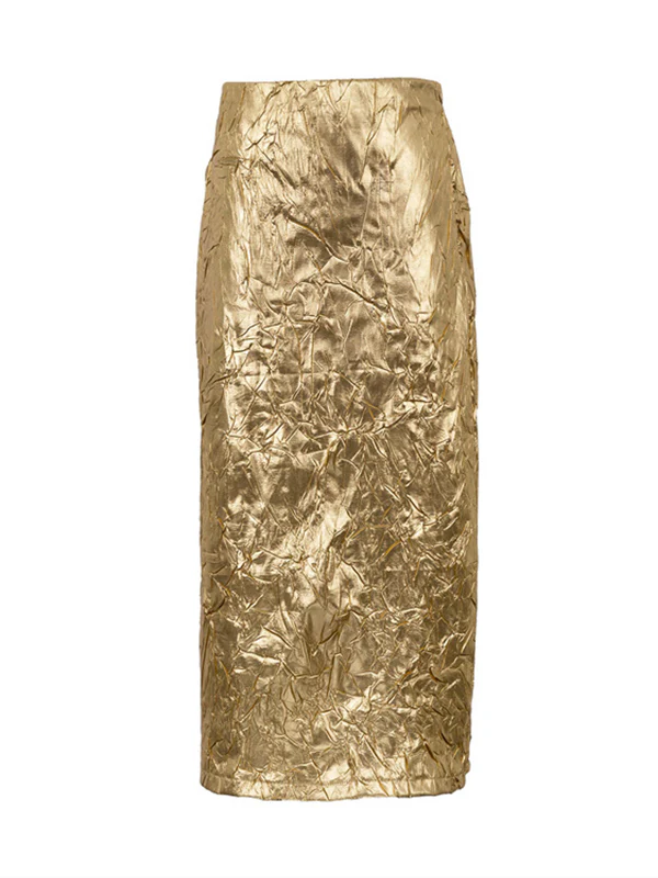A-Line Solid Color Skirts Bottoms - Image 5