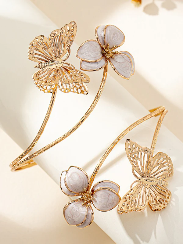 Adjustable Butterfly Shape Flower Shape Armlet Accessories - Image 2