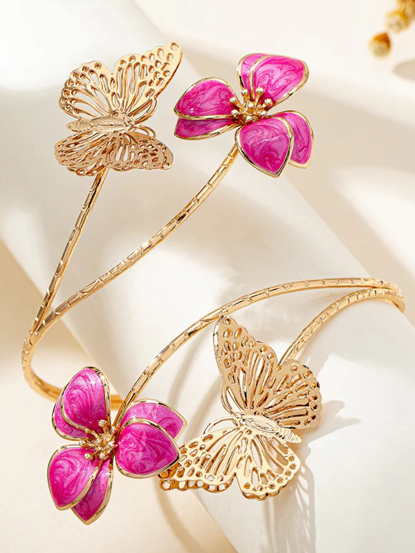 Adjustable Butterfly Shape Flower Shape Armlet Accessories - Image 4