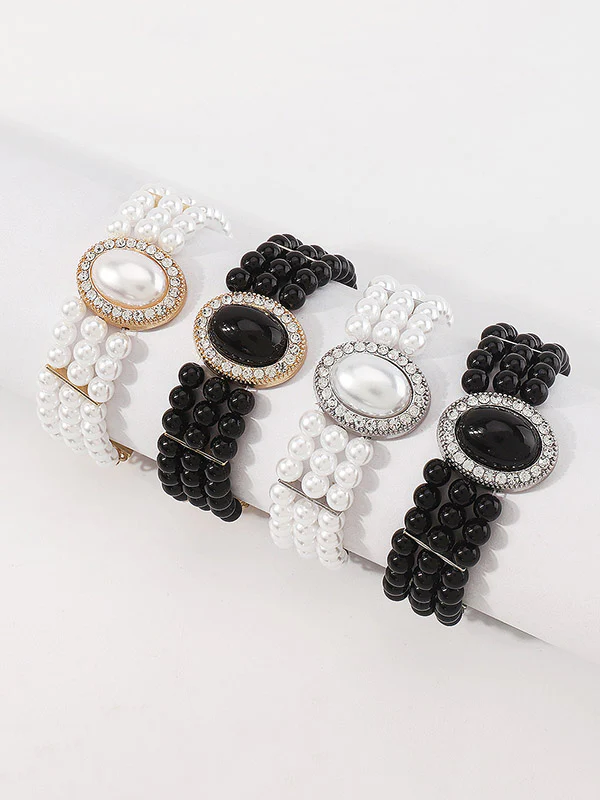 Adjustable Chains Geometric Rhine Stones Bracelet Accessories - Image 11