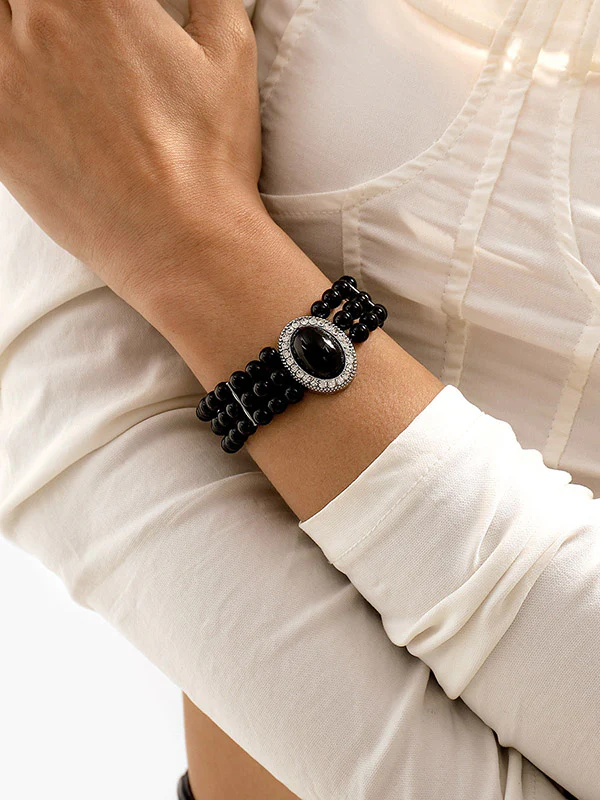 Adjustable Chains Geometric Rhine Stones Bracelet Accessories - Image 2
