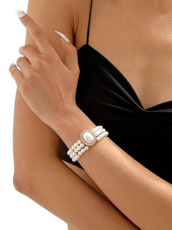 Adjustable Chains Geometric Rhine Stones Bracelet Accessories - Image 4