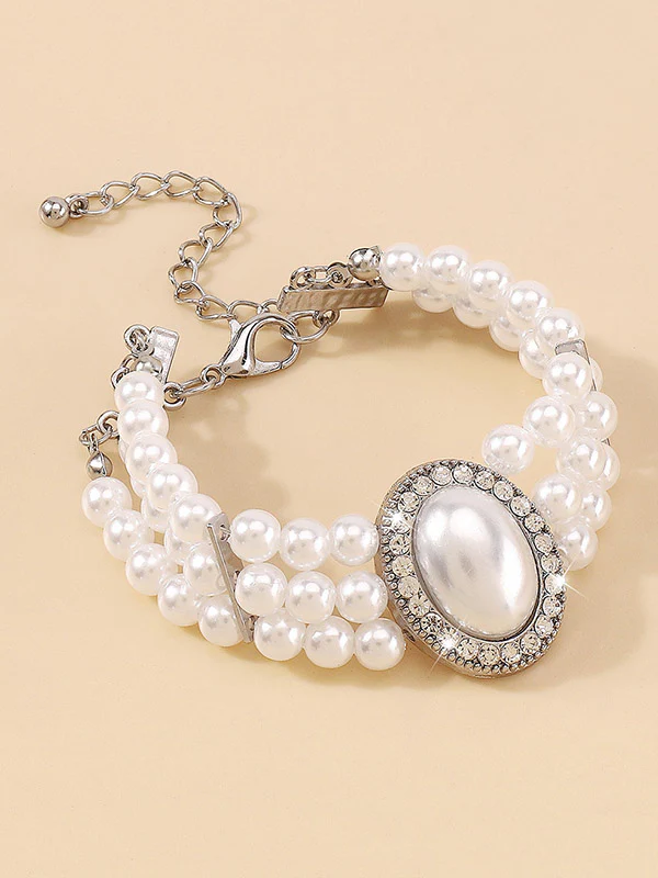 Adjustable Chains Geometric Rhine Stones Bracelet Accessories - Image 6