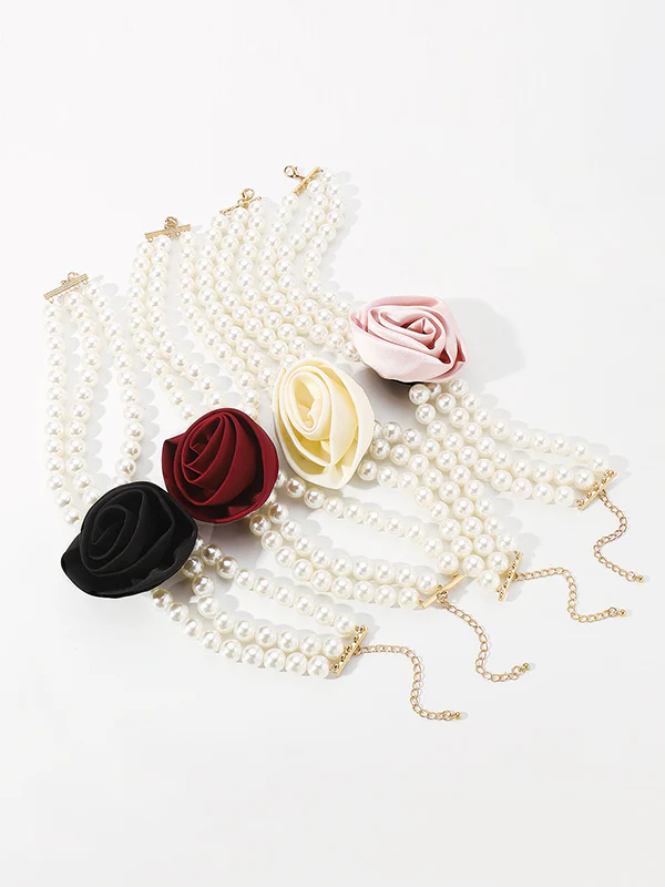 Adjustable Chains Three-Dimensional Flower Necklaces Accessories - Image 5