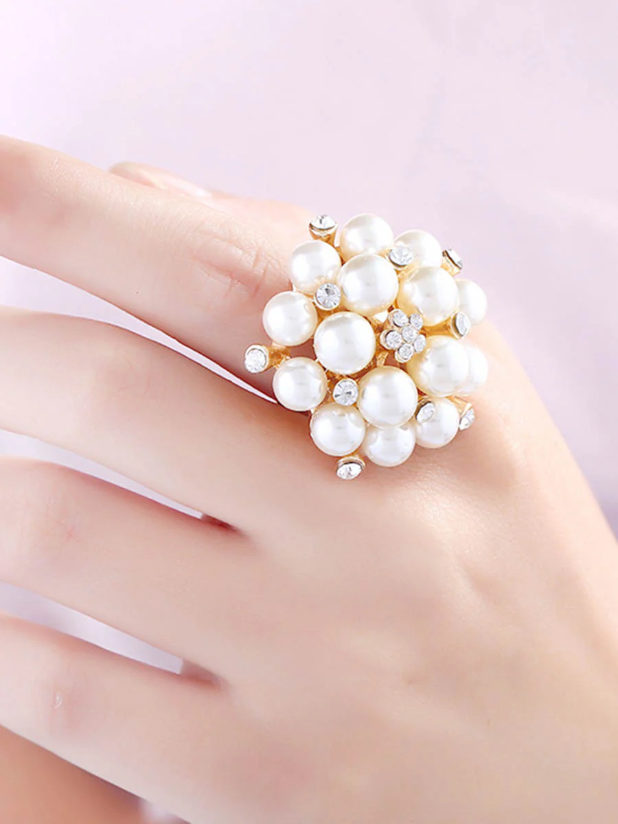Adjustable Flower Shape Geometric Rings Accessories - Image 2