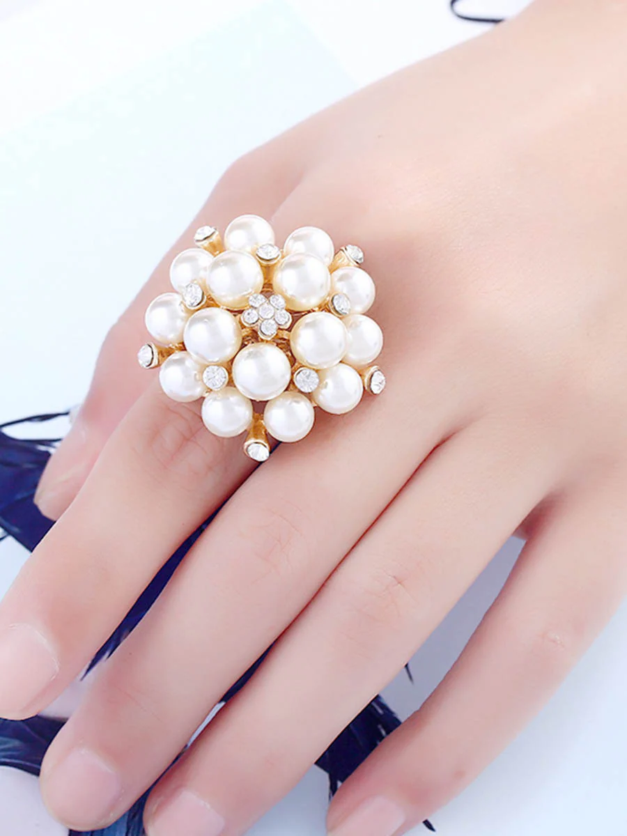 Adjustable Flower Shape Geometric Rings Accessories - Image 3