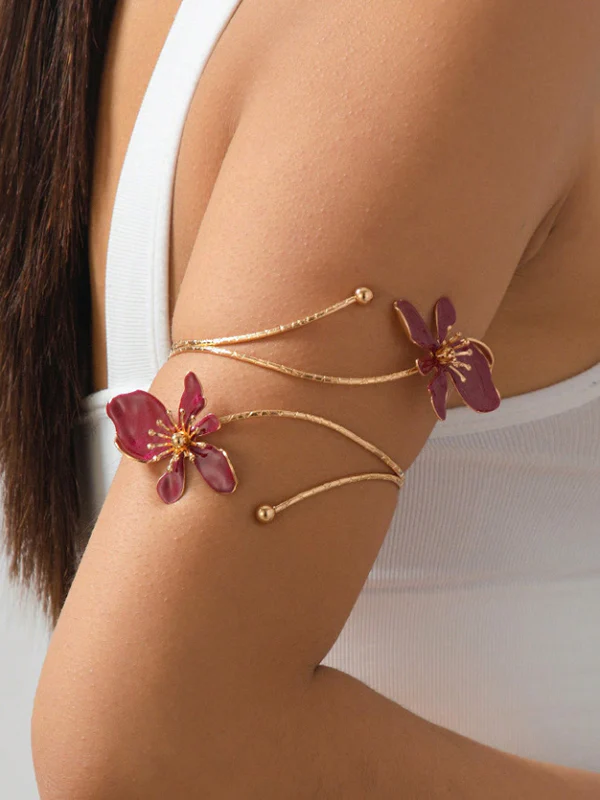 Adjustable Flower Shape Hollow Armlet Accessories - Image 10