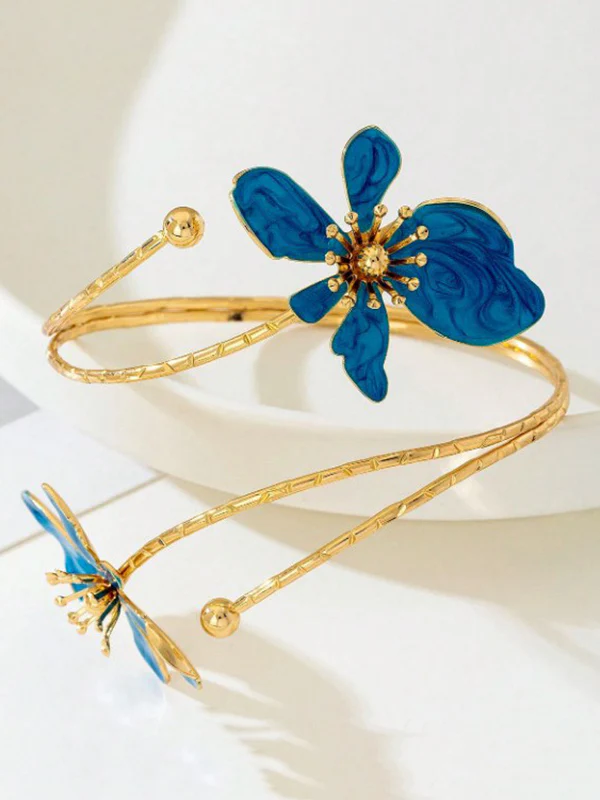Adjustable Flower Shape Hollow Armlet Accessories - Image 11