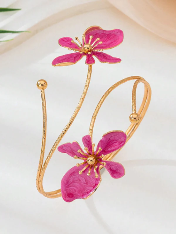 Adjustable Flower Shape Hollow Armlet Accessories - Image 13