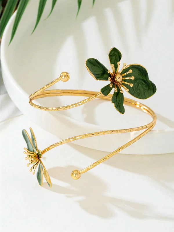 Adjustable Flower Shape Hollow Armlet Accessories - Image 15