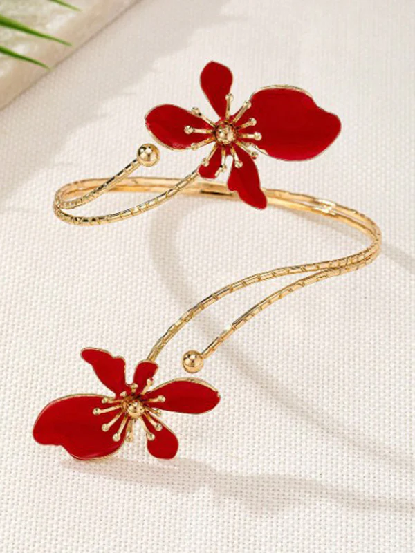 Adjustable Flower Shape Hollow Armlet Accessories - Image 16