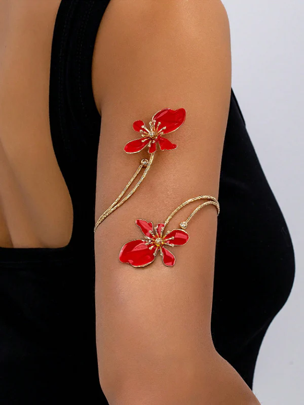 Adjustable Flower Shape Hollow Armlet Accessories - Image 3