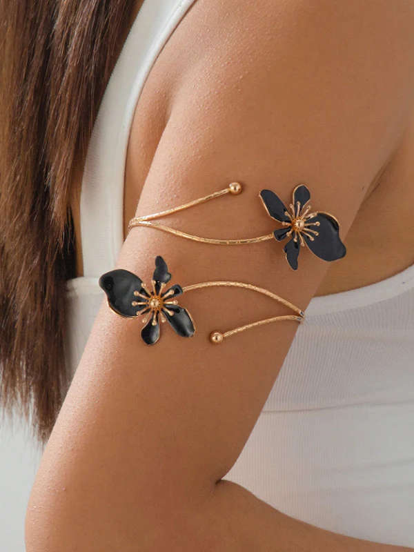 Adjustable Flower Shape Hollow Armlet Accessories - Image 9