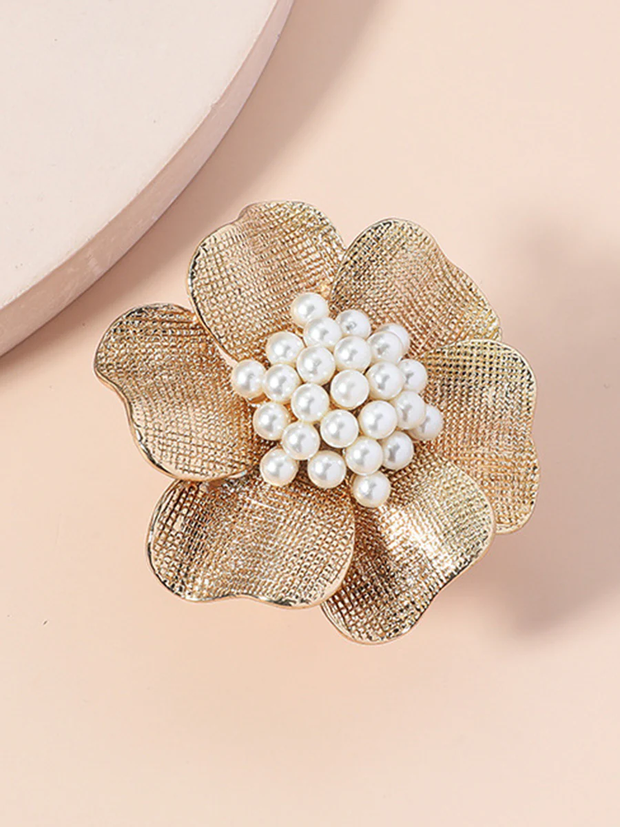Adjustable Flower Shape Shiny Rings Accessories - Image 2
