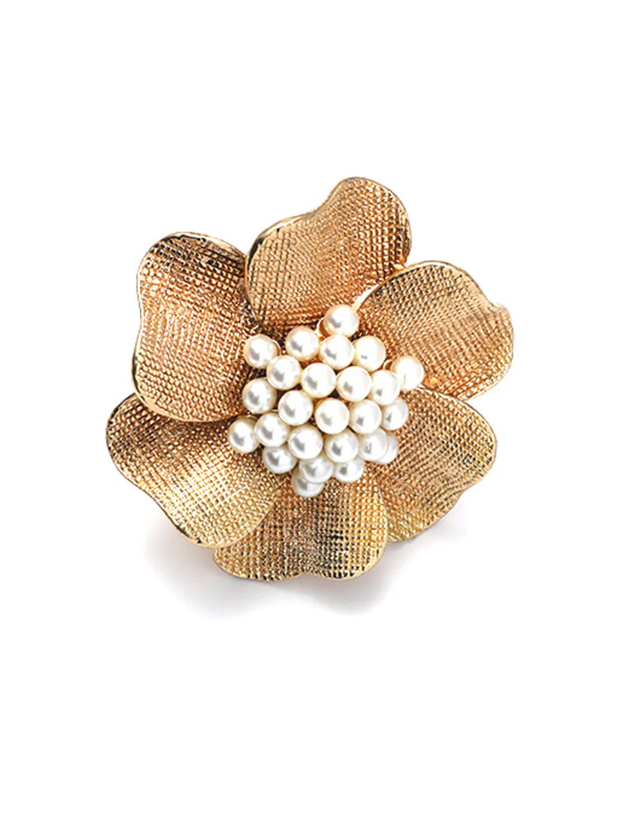 Adjustable Flower Shape Shiny Rings Accessories - Image 4