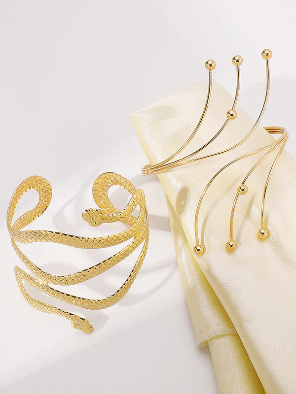 Adjustable Geometric Snake Shape Armlet Accessories - Image 2