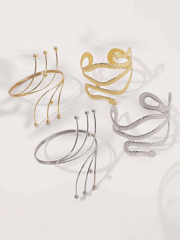 Adjustable Geometric Snake Shape Armlet Accessories - Image 4