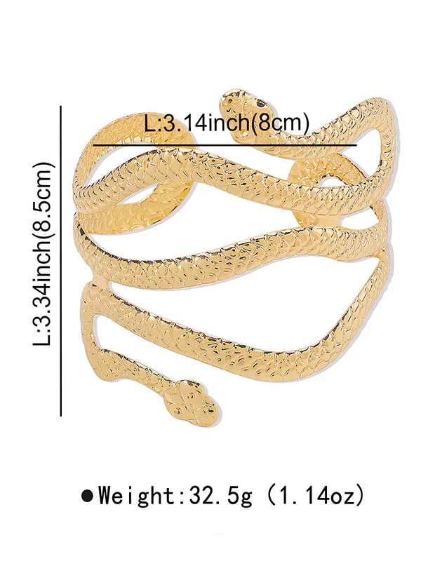 Adjustable Geometric Snake Shape Armlet Accessories - Image 7