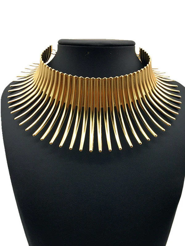 Adjustable Geometric Solid Color Necklaces Accessories - Image 3