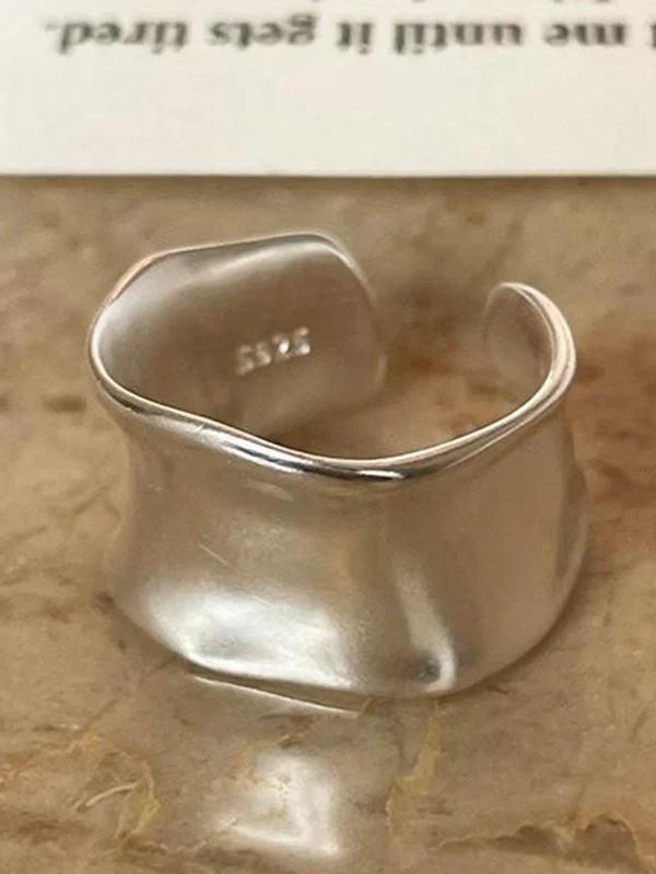 Adjustable Geometric Solid Color Rings Accessories - Image 10