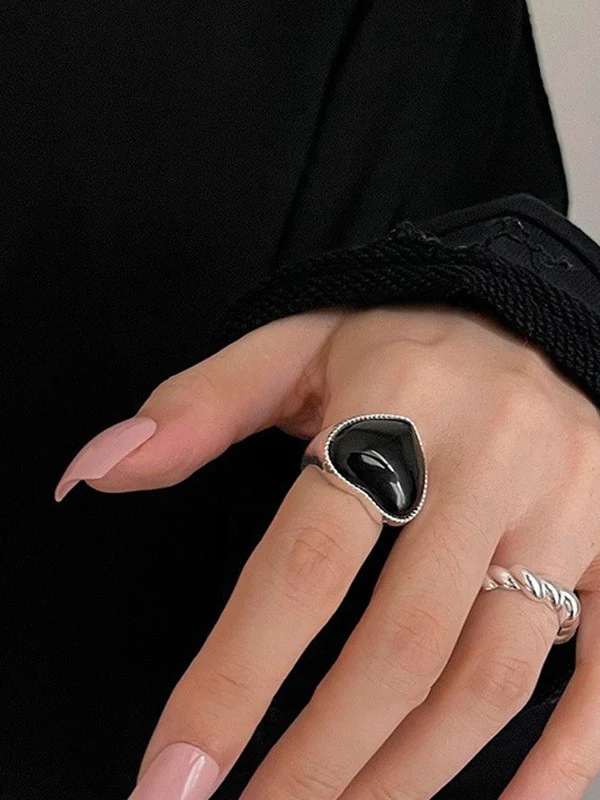 Adjustable Heart Shape Rings Accessories - Image 5