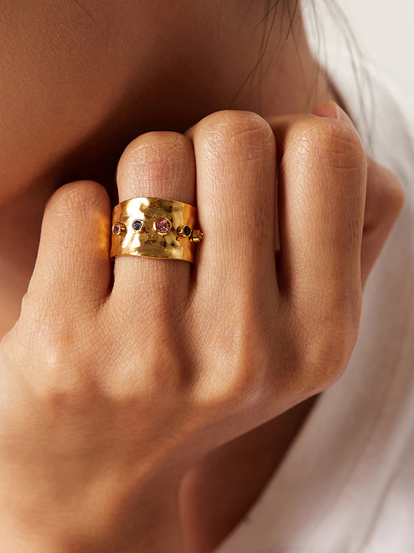 Adjustable Rhine Stones Rings Accessories - Image 2